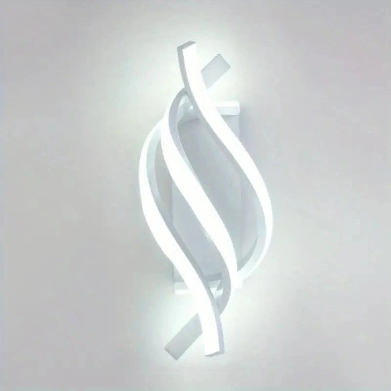 Modern Minimalist LED Wall Light – Adjustable – Switch Control, Hardwired, Semi‑Recessed