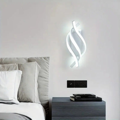 Modern Minimalist LED Wall Light – Adjustable – Switch Control, Hardwired, Semi‑Recessed