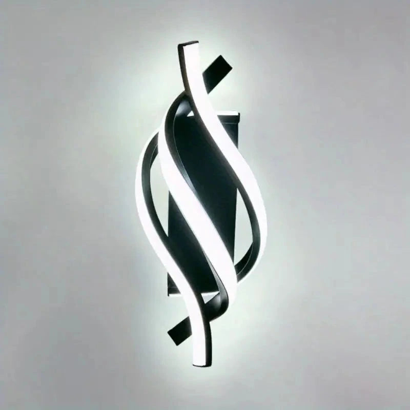 Modern Minimalist LED Wall Light – Adjustable – Switch Control, Hardwired, Semi‑Recessed