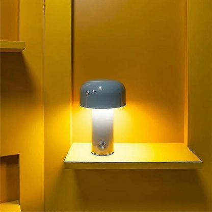 Mushroom Table Lamp – Rechargeable Battery Powered – Bedside & Desk Lighting