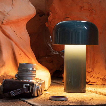 Mushroom Table Lamp – Rechargeable Battery Powered – Bedside & Desk Lighting