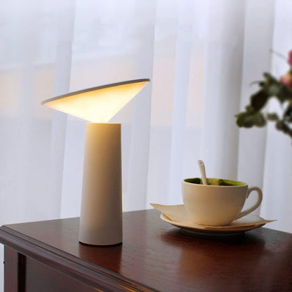 Rechargeable Dimmable Table Lamp – 360° Rotation & 40° Tilt, Warm to Cool White