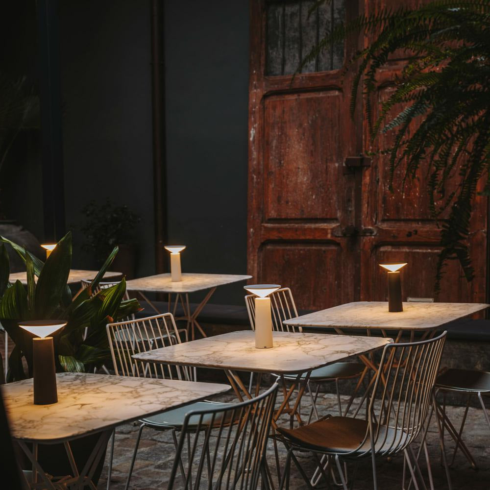 Rechargeable Dimmable Table Lamp – 360° Rotation & 40° Tilt, Warm to Cool White