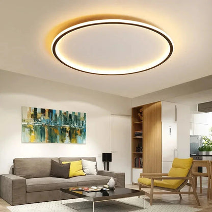 Round Scandi LED Ceiling Light for Dining Room & Living room