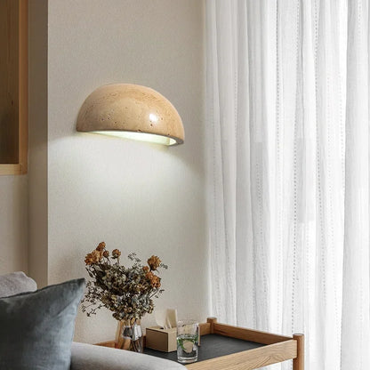 Rustic Decorative LED Wall Light – GlowStone Handmade Finish, Scratch-Resistant