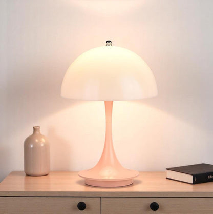 Scandi Mushroom Table Lamp – USB Rechargeable Integrated LED – Bedside & Desk