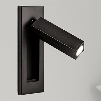 Space-Saving Flush Wall Light – Integrated LED, Adjustable – Bedside Reading