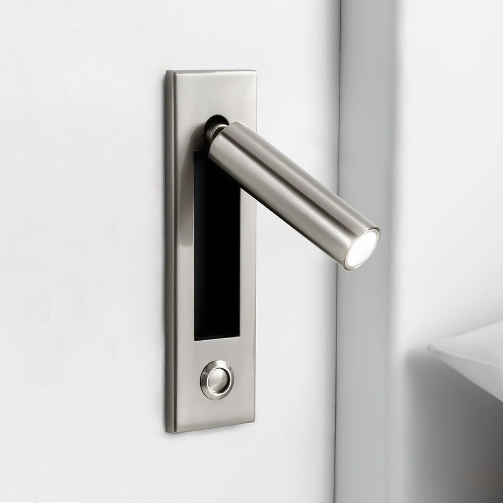 Space-Saving Flush Wall Light – Integrated LED, Adjustable – Bedside Reading
