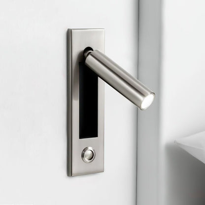 Space-Saving Flush Wall Light – Integrated LED, Adjustable – Bedside Reading
