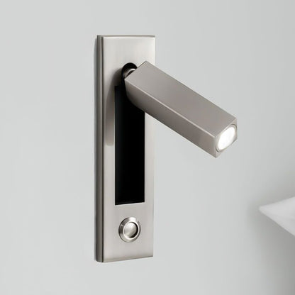 Space-Saving Flush Wall Light – Integrated LED, Adjustable – Bedside Reading