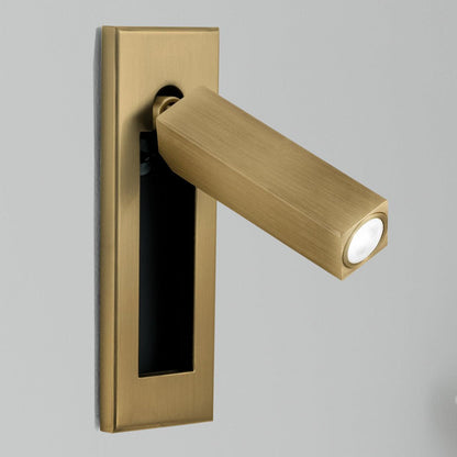 Space-Saving Flush Wall Light – Integrated LED, Adjustable – Bedside Reading