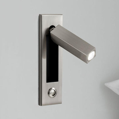 Space-Saving Flush Wall Light – Integrated LED, Adjustable – Bedside Reading