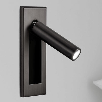 Space-Saving Flush Wall Light – Integrated LED, Adjustable – Bedside Reading