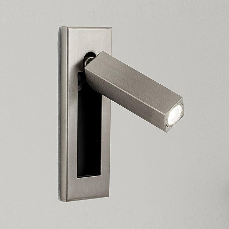 Space-Saving Flush Wall Light – Integrated LED, Adjustable – Bedside Reading