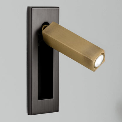 Space-Saving Flush Wall Light – Integrated LED, Adjustable – Bedside Reading