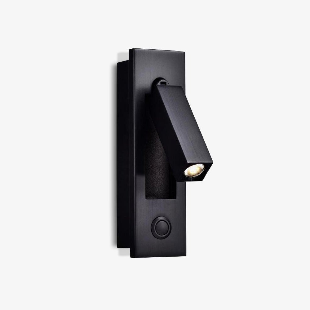 Space-Saving Flush Wall Light – Integrated LED, Adjustable – Bedside Reading