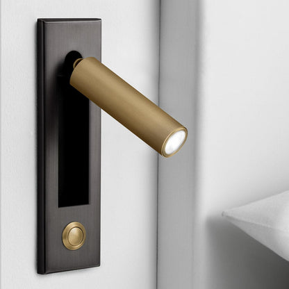 Space-Saving Flush Wall Light – Integrated LED, Adjustable – Bedside Reading