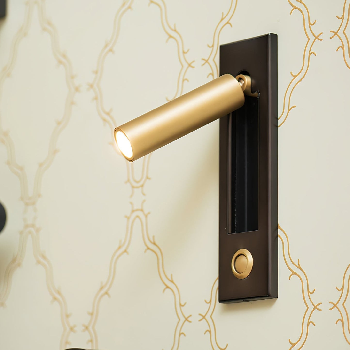 Space-Saving Flush Wall Light – Integrated LED, Adjustable – Bedside Reading