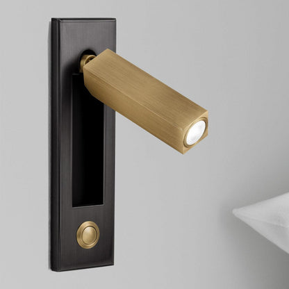 Space-Saving Flush Wall Light – Integrated LED, Adjustable – Bedside Reading