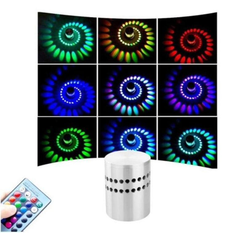 Twisted Brushed Nickel LED Ceiling Light – Remote Control & Colour Changing