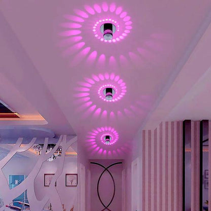 Twisted Brushed Nickel LED Ceiling Light – Remote Control & Colour Changing