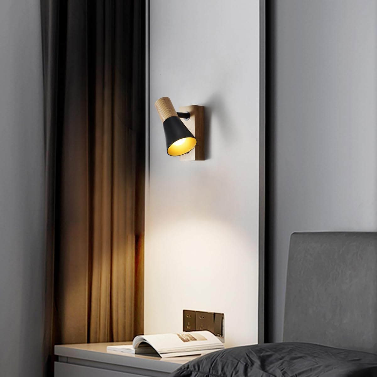 Indoor Wall Lamp with Rotatable Spotlight E14 Socket