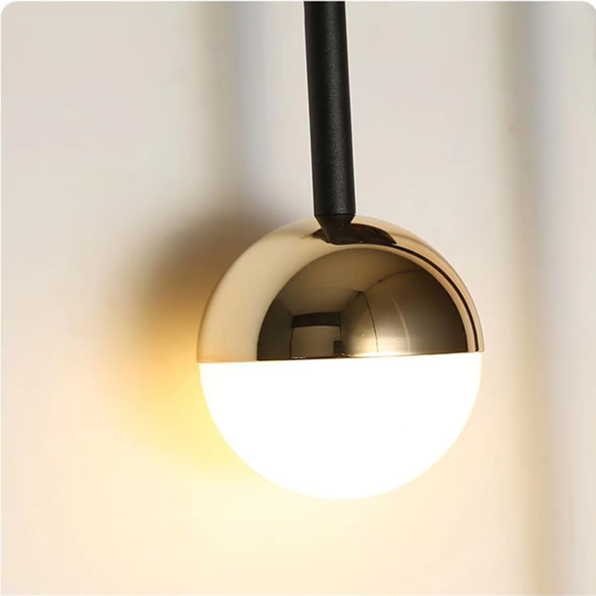Led Wall Lamp with Metal Frame, Warm White Light