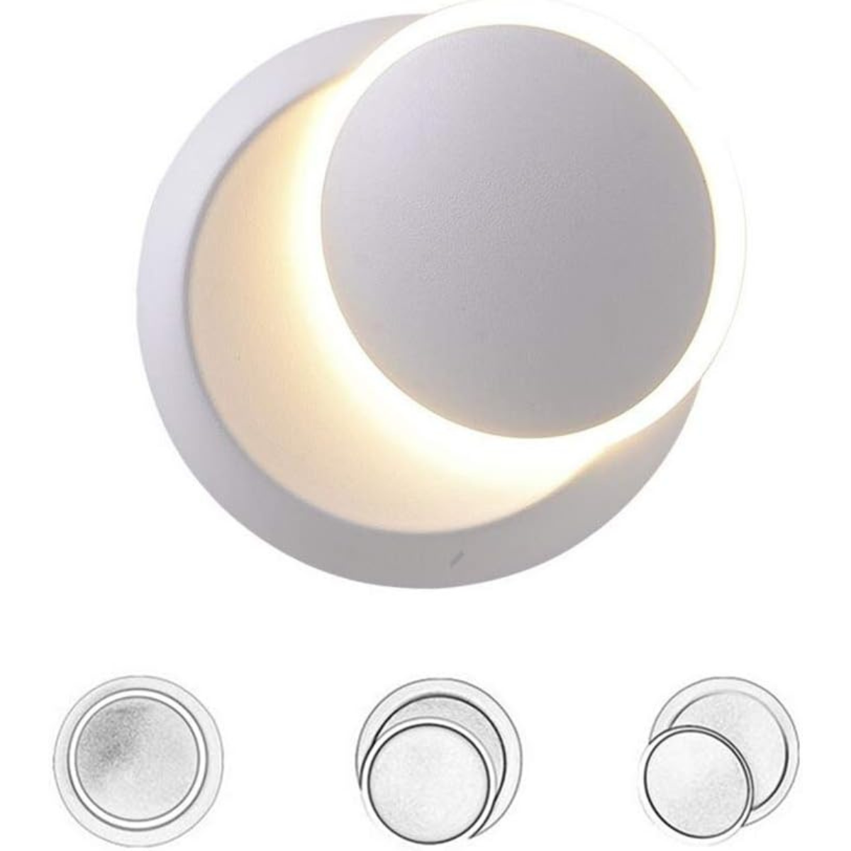LED Wall Light Adjustable Rotatable 350°