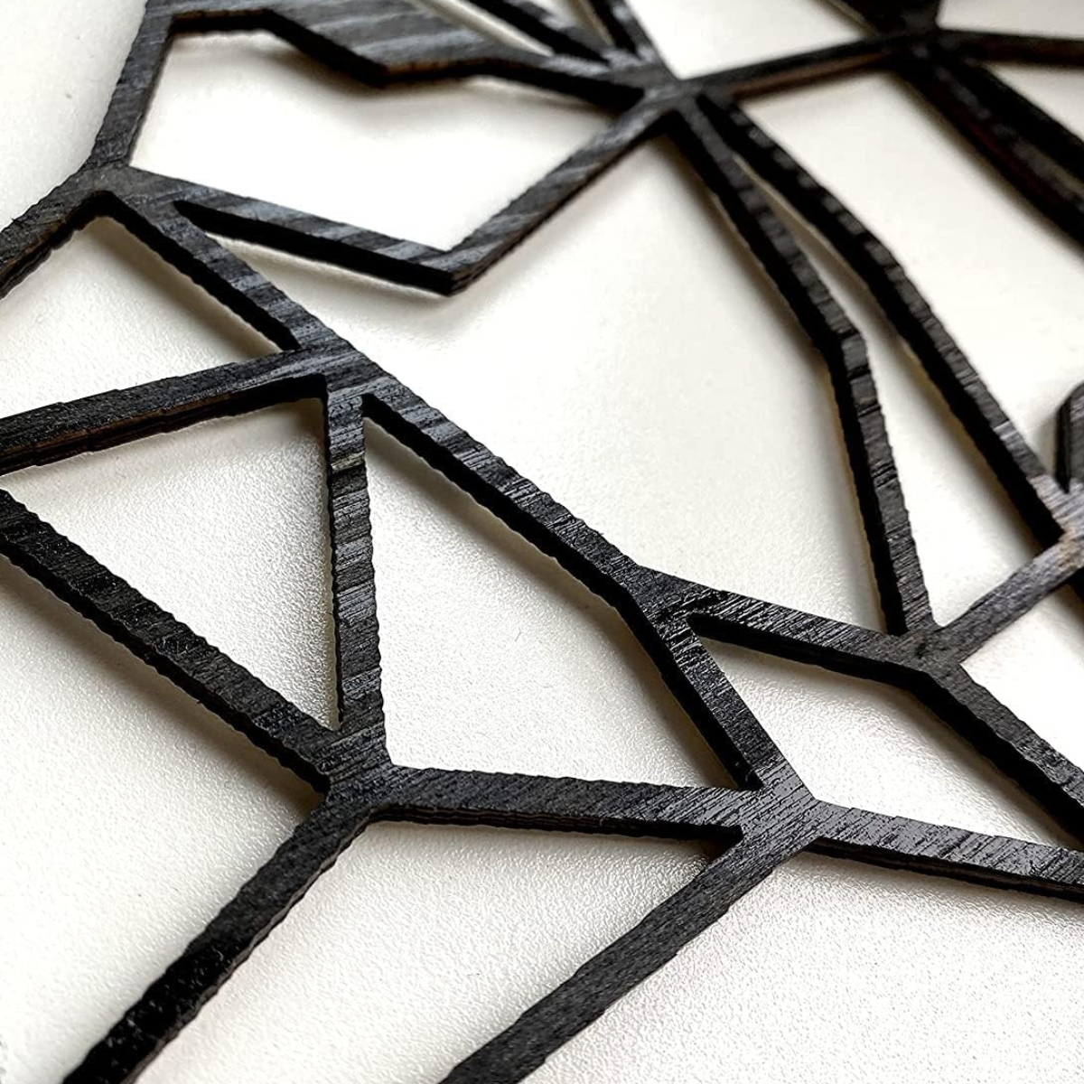 Tree of Life Wooden Wall Art, Black Polywood Decoration