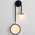 Led Wall Lamp with Metal Frame, Warm White Light