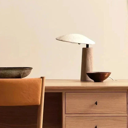 Wabi-sabi Vintage Table Lamp – Soft Warm LED for Living Room & Office