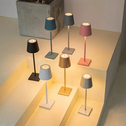 Wireless LED Table Lamp – Rechargeable & Touch Control