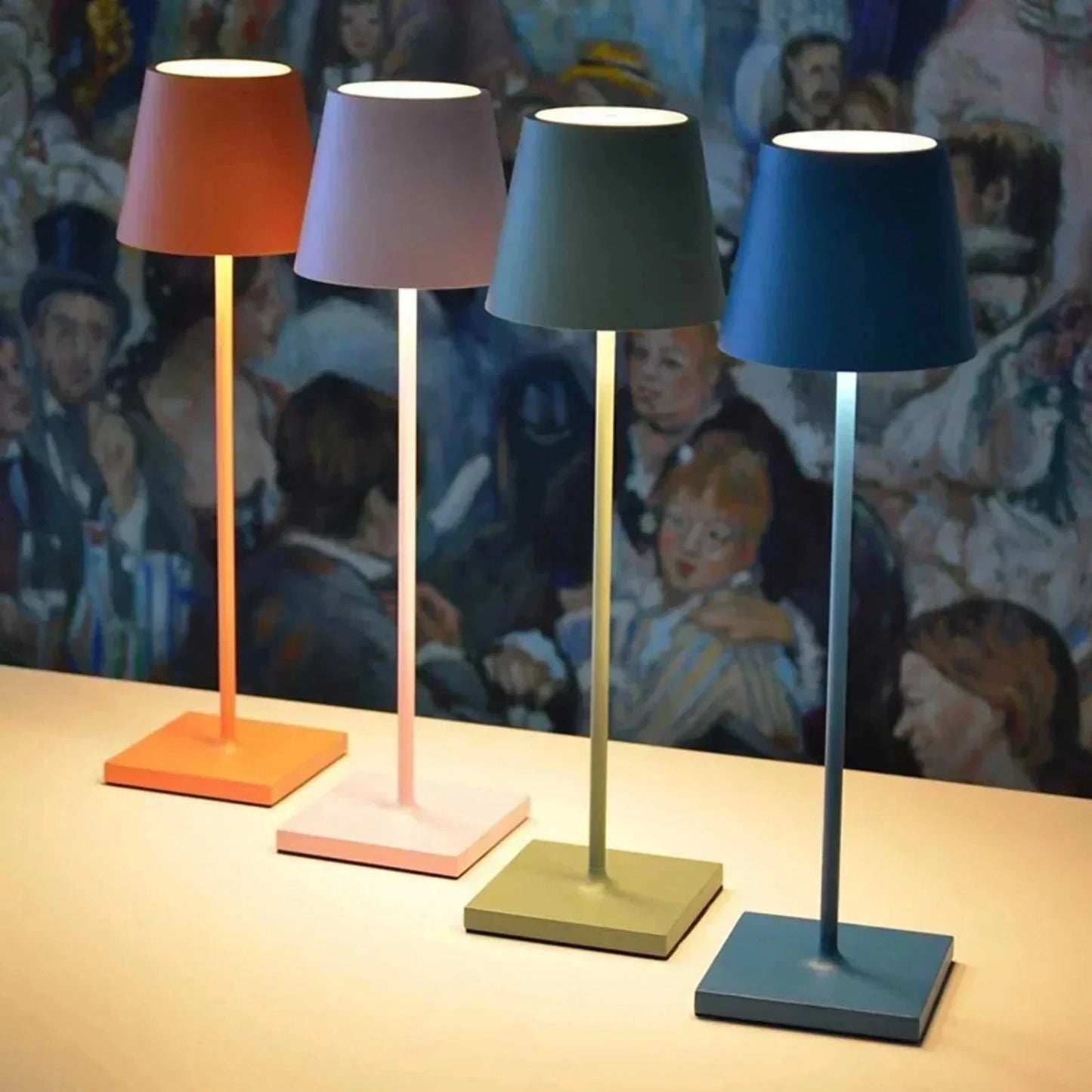 Wireless LED Table Lamp – Rechargeable & Touch Control
